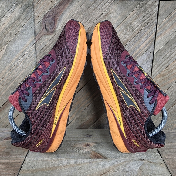 Altra Timp 2 Mens Athletic Outdoor Trail Running Shoes Size 10 Maroon Orange - Picture 6 of 9